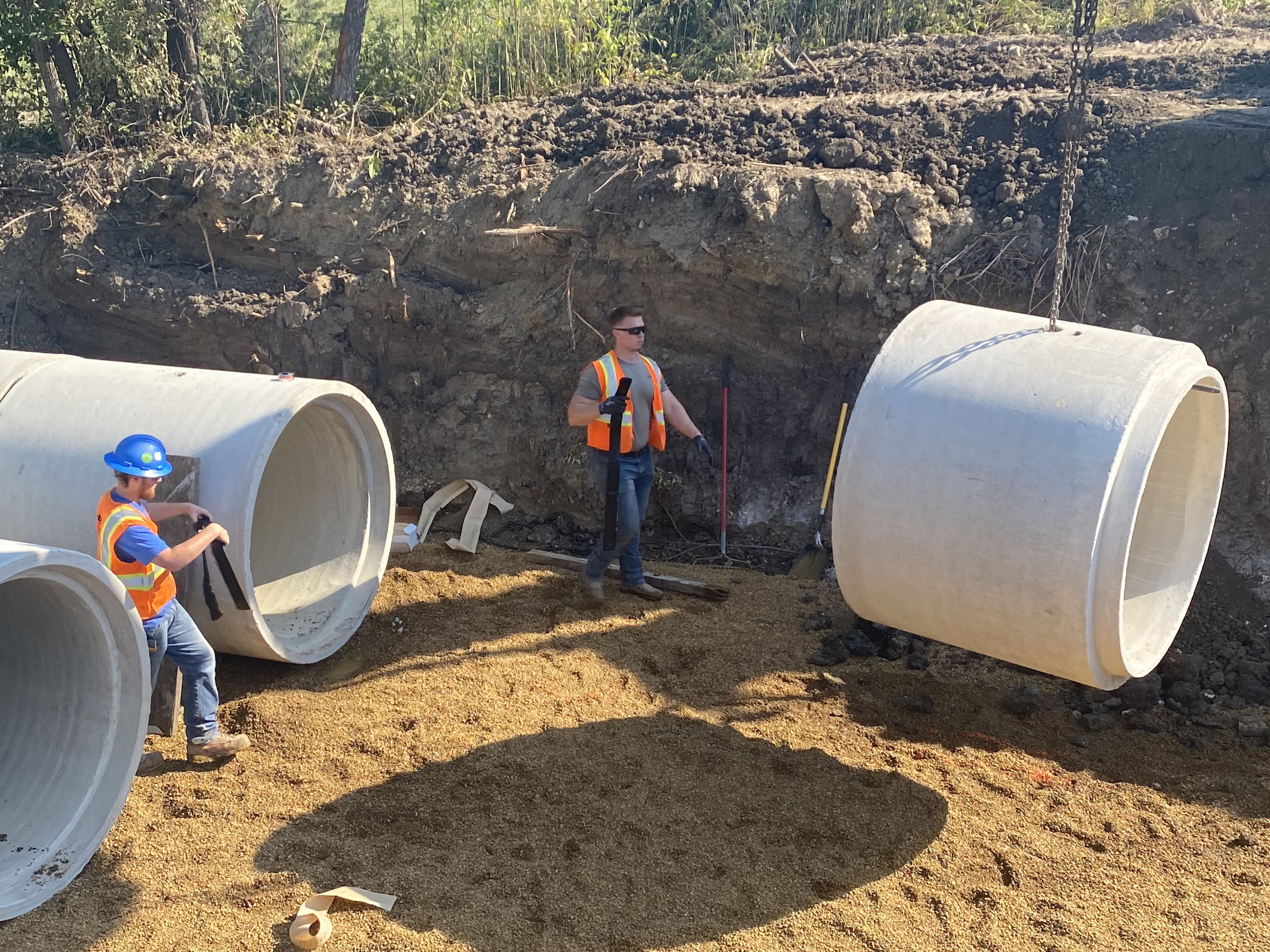Ennis Water Tower Site Prep view 3